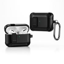 Capa Protetora Armour Nerdcase Compatível com AirPods Pro 3, Resistente Preta Capa Protetora Armour Nerdcase Compatível com AirPods Pro 3, Resistente Preta