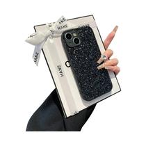 Capa Protetora Brilhante Com Strass De Diamante Para iPhone 17 16 15 14 13 12 11 pro Max plus XR Air