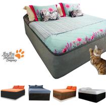 Capa protetora cama box de casal e Arranhador para Gatos