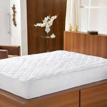Capa protetora cama casal king 100% impermeavel não faz barulho 1,93x2,03x0,35 cm de altura trisoft (ref: 821)