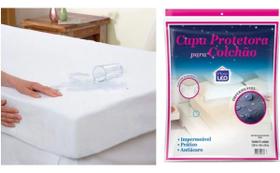 Capa Protetora Cama Colchão Solteiro Impermeável Elástico