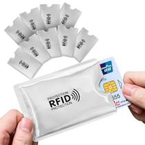Capa Protetora Cartão Aproximação Carteira Anti Rfid 10 Uni. - Hxt