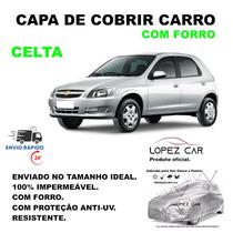 Capa Protetora Cobrir Carro Celta LOPEZCAR Forrada, Impermeável - Protege do Sol, Chuva e Poeira Capa Protetora Cobrir Carro Celta LOPEZCAR Forrada, Impermeável - Protege do Sol, Chuva e Poeira