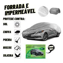 Capa Protetora Cobrir Carro Clio LOPEZCAR Forrada, Impermeável - Protege do Sol, Chuva e Poeira