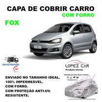 Capa Protetora Cobrir Carro Fox LOPEZCAR Forrada, Impermeável - Protege do Sol, Chuva e Poeira