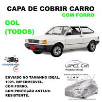 Capa Protetora Cobrir Carro Gol (Todos) LOPEZCAR Forrada, Impermeável - Protege do Sol, Chuva e Poeira