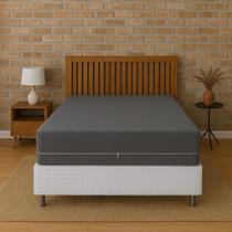 Capa Protetora Colchão Casal Padrão Com Zíper Malha Gel Luxo