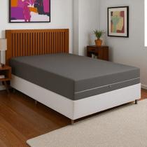 Capa Protetora Colchão Casal Padrão Malha Gel Zíper Lavável e Resistente