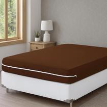 Capa Protetora Colchão Casal Padrão Malha Gel Zíper Lavável e Resistente