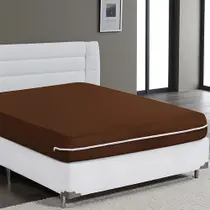 Capa Protetora Colchão Casal Queen Malha Gel Zíper Lavável e Resistente