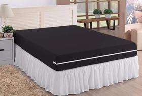 Capa Protetora Colchão Casal Queen Malha Gel Zíper Lavável e Resistente