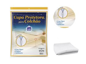 Capa Protetora Colchão Solteiro Antiácaro C/ Ziper Prático - Plastleo
