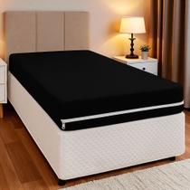 Capa Protetora Colchão Solteiro Com Zíper Malha Gel Luxo