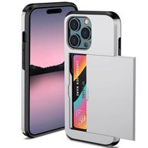Capa Protetora com Compartimento Espaço para Guardar e Cartão de Crédito para o iPhone 16 / 16 Pro / 16 Pro Max Capa Protetora com Compartimento Espaço para Guardar e Cartão de Crédito para o iPhone 16 / 16 Pro / 16 Pro Max