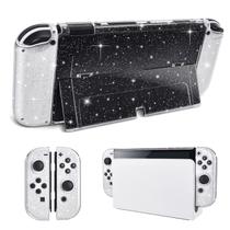 Capa protetora com glitter compatível com DLSeego Switch OLED Capa protetora com glitter compatível com DLSeego Switch OLED