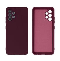 Capa protetora compatível com Galaxy A32 4g/5g Silicone Aveludado Case anti impacto premium com proteção aveludada