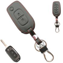 Capa protetora couro chave canivete Renault Kwid Sandero Logan Captor Duster oroch Clio