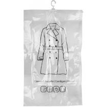 Capa Protetora de Cabide à Vácuo com Válvula Tamanho M 67 x 90cm Capa Protetora de Cabide à Vácuo com Válvula Tamanho M 67 x 90cm