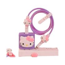 Capa Protetora de Cabo Hello Kitty Sanrio - PVC Fofo e Compatível com Carregadores 20W