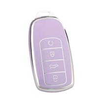 Capa Protetora De Chave De Carro Em TPU Roxo Para Chery Tiggo 8 pro 8 plus 7 pro Omoda 5, Acessórios