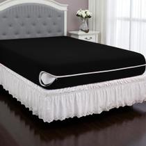 Capa Protetora DE Colchão Casal Padrão Com Zíper Malha Gel Luxo