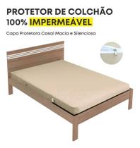Capa Protetora De Colchão Impermeável Casal Forrada Hospital
