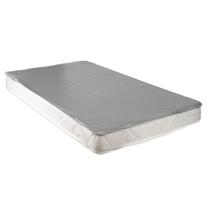 Capa Protetora de Colchão Impermeável Casal Queen 158x198cm com Elástico Variação:Cinza