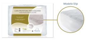 Capa Protetora de Colchão King c/ Elástico Impermeável Linha Gold Slip - Plooma -