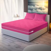 Capa Protetora de Colchão King + Par de Capa de Travesseiro