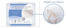 Capa Protetora de Colchão Solteiro c/ Elástico Impermeável Linha Silver Slip - Plooma -