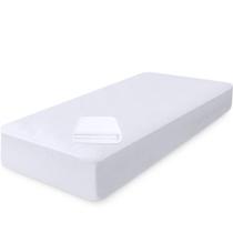 Capa Protetora de Colchão Solteiro Impermeável 100% Silencioso de Malha Premium 88X188X36cm - BF Colchões