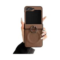 Capa Protetora De Couro Com Carregamento Magnético Sem Fio Para Samsung Galaxy Z Flip 7 6 5 4 3 Capa Protetora De Couro Com Carregamento Magnético Sem Fio Para Samsung Galaxy Z Flip 7 6 5 4 3