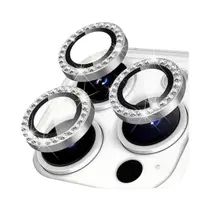 Capa Protetora De Lente De Câmera De Vidro Com Brilho Diamantado Para iPhone 14 15 13 11 12 16 pro