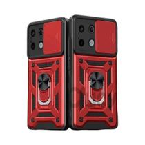 Capa Protetora De Lente De Câmera Deslizante Redmi Note13 pro Plus, Capa De Bumper De Grau Militar