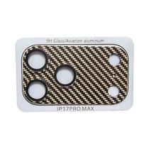 Capa Protetora De Lente De Câmera Em Fibra De Carbono Kevlar 3D De Liga De Alumínio Para iPhone 17