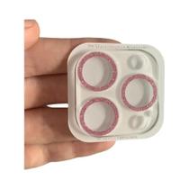 Capa Protetora De Lente De Câmera Transparente Com Glitter Para iPhone 16 15 13 14 11 12 pro Max