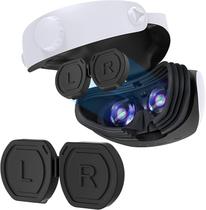 Capa Protetora De Lente Protetor Silicone Para PlayStation VR2 PSVR2 Preta