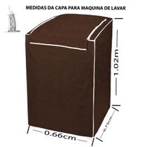 Capa Protetora De Maquina De Lavar Roupas - 12kg á 16kg