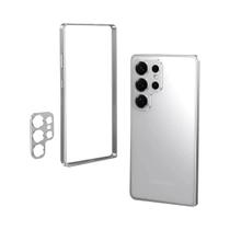 Capa Protetora De Metal Com Bumper E Protetor De Lente Para Samsung Galaxy S23 S25 Ultra S24 plus