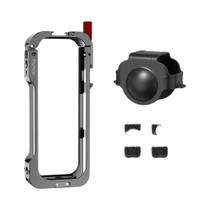 Capa Protetora De Metal Em Liga De Alumínio Insta360 X5 Com Protetor De Lente E Adaptador De Capa Protetora De Metal Em Liga De Alumínio Insta360 X5 Com Protetor De Lente E Adaptador De