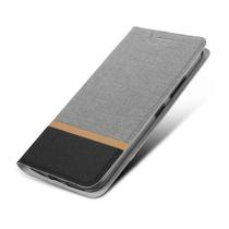 Capa protetora de PU Folio Wokex para Moto G7 Power Grey