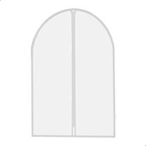 Capa Protetora De Roupas Multiuso Com Zíper 78x59cm Plástico Transparente Capa Protetora De Roupas Multiuso Com Zíper 78x59cm Plástico Transparente