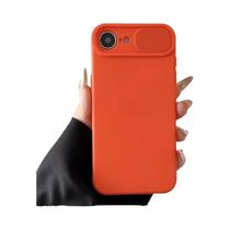 Capa Protetora De Silicone Macio Antichoque Com Proteção Deslizante Para Lente De Câmera Para iPhone