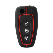 Capa Protetora De Silicone Para Chave Remota De Carro Ford Focus Fiesta Kuga Mondeo Capa Protetora De Silicone Para Chave Remota De Carro Ford Focus Fiesta Kuga Mondeo