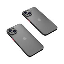 Capa Protetora de Silicone para iPhone 15/14/13/12/11 - Luxo, Anti-Choque e Design Fosco