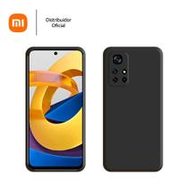 Capa protetora de silicone para poco m4 pro 5g preto