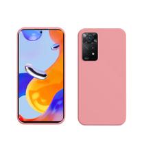 Capa protetora de silicone para redmi note 11 pro / redmi note 11 pro 5g rosa