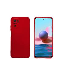 Capa protetora de silicone smartphone redmi note 10 / 10s vermelho