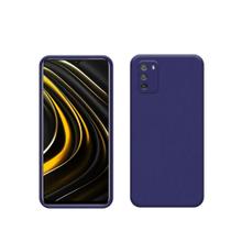 Capa protetora de silicone smartphone xiaomi poco m3 azul