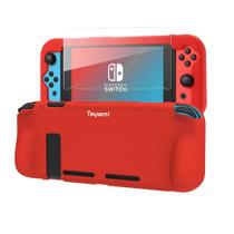 Capa protetora de silicone Teyomi para Nintendo Switch Red
